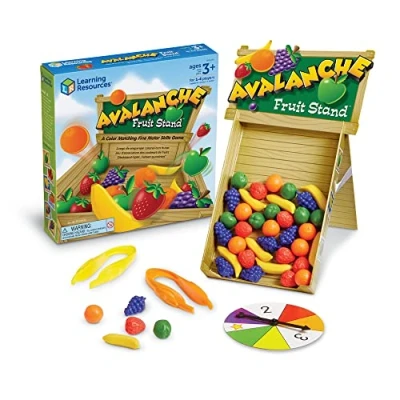 Immagine di Learning Resources Gioco per lo sviluppo delle abilità fino motorie e di riconoscimento dei colori Avalanche Fruit Stand™