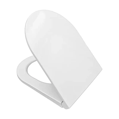 Immagine di Inbagno Sedile WC dedicato Serie Resort di RAK, Bianco Modello Slim in termoindurente, Chiusura Soft Close
