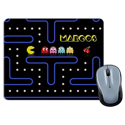 Immagine di LolaPix Tappetino per Mouse Comecocos. Regalo Geek Personalizzato. Vari Modelli. Forma Rettangolare. Dimensione 18x22cm. Comecocos