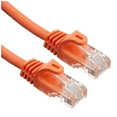 Immagine di StarTech.com Cavo di rete Cat 5e, Patch Ethernet RJ45 UTP Arancio da 1m antigroviglio, M/M 5e