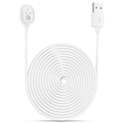 Immagine di Arlo Ultra/Arlo Pro 3 Cavo di ricarica BECEMURU magnetico resistente alle intemperie per Camera (Bianco) (30ft/9m, 1 Pacco)
