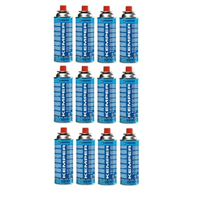 Immagine di 12 PEZZI Bomboletta cartuccia a gas da 390 ml (227 gr) Kemper 577 ideale per stufette e fornelli portatili tipo bistro