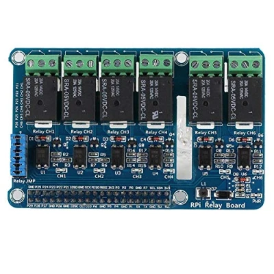 Immagine di Diyeeni Scheda di espansione con Spia del relè RPi A 6 canali per Raspberry Pi +/B +/2B/3B