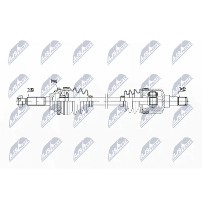 Immagine di NTY NPW DW 053 Albero motore / Semiasse Assale anteriore Sx 560 CHEVROLET: Matiz