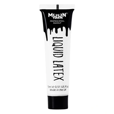 Immagine di Moon Terror Lattice liquido ProFX Trucco SFX per Halloween, funziona con sangue finto e pittura il viso effetti speciali, Bianco, 15 ml (confezione da 1)