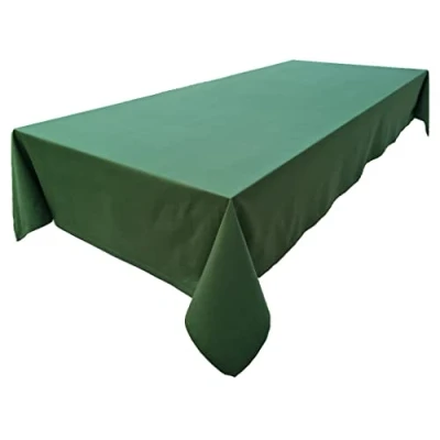 Immagine di Tovaglia di alta qualità in 100% cotone, collezione Konzept, colore e dimensioni a scelta (tovaglia 150 x 260 cm, verde oliva)