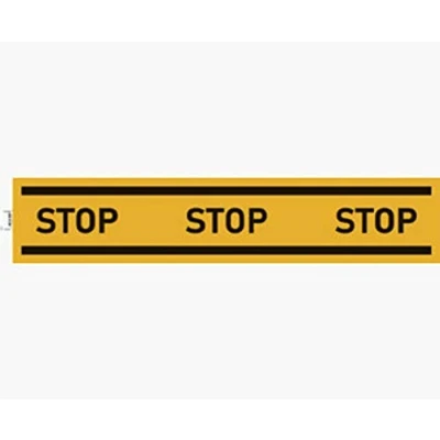 Immagine di Exacompta Rif. 67025E 1 nastro STOP giallo da 100 m per la Segnalazione di pavimenti o pareti rischi e zone pericolo Dimensioni del : x 20 cm