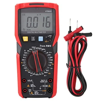 Immagine di UT89X / UT89XD Multimetro Digitale Tester di Tensione con Sensore Temperatura (Rosso e Grigio)(UT89XD)