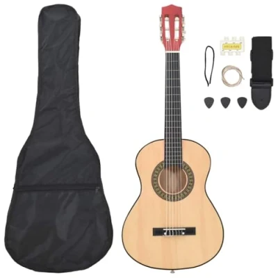 Immagine di vidaXL Set Chitarra Classica per Bambini 8 pz 1/2 34&quot;