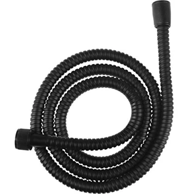 Immagine di Cornat TECB3375 Tubo doccia Noir, lunghezza 150 cm, in acciaio INOX opaco, estremamente resistente, con attacco da 1/2&quot;