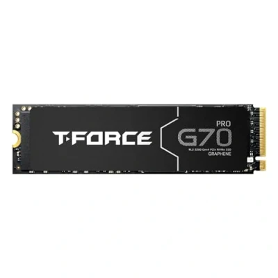 Immagine di TEAMGROUP T Force G70 PRO Graphene Heatsink 2TB DRAM SLC Cache 3D TLC NAND NVMe InnoGrit PCIe Gen4x4 M.2 2280 Gaming SSD Interno Funziona con PS5 Lettura/Scrittura 7400/6800 MB/s TM8FFH002T0C129
