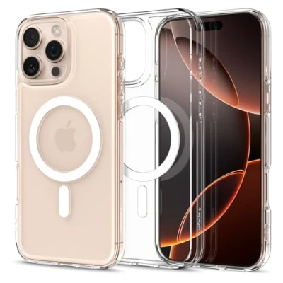 Immagine di Spigen Ultra Hybrid Magfit TPU Back Cover Trasparente Apple iPhone 16 Pro