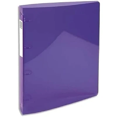 Immagine di Exacompta 51776E 1 Raccoglitore Polipropilene Traslucido Glossy 0.7 mm Iderama PP 4 Anelli Tondi 30 Dorso 40 F.to Esterno 26.8x32 cm per A4 Maxi Colore: Viola