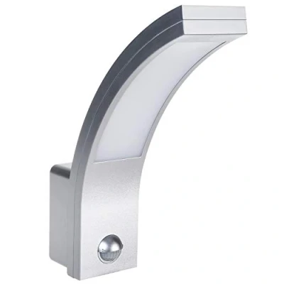 Immagine di Maclean Energy MCE244 Lampada a LED con sensore di movimento infrarossi 750lm 10W IP54 (Argento)