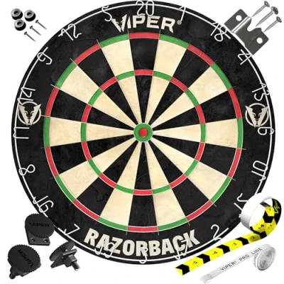 Immagine di Viper Razorback sisal/Bristle Bersaglio Freccette con Punta in Acciaio Staple Free Spider