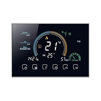 Immagine di T storm Termostato Smart Wi Fi caldo/freddo per fan coil a 2/4 tubi con display LCD colori adatto scatola 503 compatibile Alexa, Google Home e IFTTT