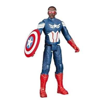Immagine di Hasbro Marvel Studios Brave New World, Titan Hero Series, Action Figure di Captain America, Colore, F9276