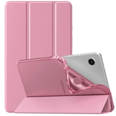 Immagine di TiMOVO Custodia Compatibile con Samsung Galaxy Tab A9 8.7&quot; 2023,Cover Posteriore Sottile e Morbida in TPU Traslucido Smerigliato per Tablet SM X110/X115/X117, Rosa Fondente