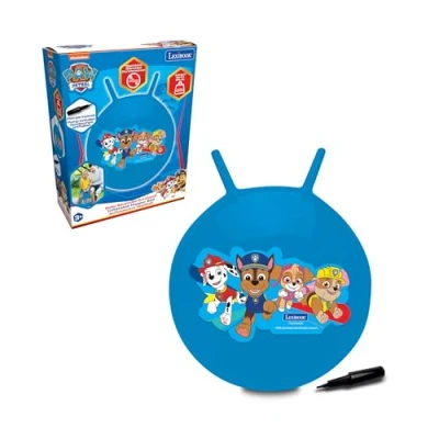 Immagine di Lexibook Paw Patrol La Squadra dei Cuccioli Chase Palla cavalcabile Gonfiabile, Pompa Manuale Inclusa, Plastica sicura e Durevole, Blu, Colore, Piccolo, BG040PA