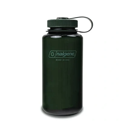 Immagine di Nalgene Borraccia monocromatica riciclata senza BPA, riutilizzabile, per escursionismo, palestra, 907,2 g, colore: giada infrangibile