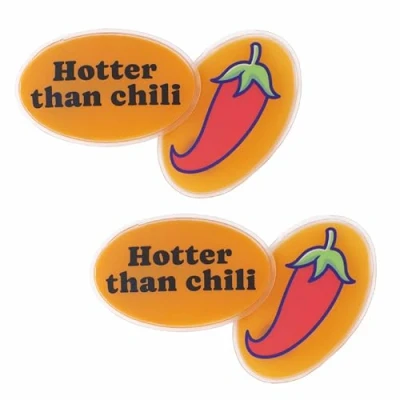 Immagine di Fisura scaldamani originale “chili. Mini in gel portatile, riutilizzabile e da tasca. Perfetto per attività all&#039;aperto, tenere nella giacca. Confezione 4 unità.