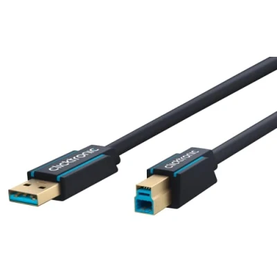 Immagine di Clicktronic 70093 Cavo USB Tipo A B 3.0, 3 m Lunghezza del
