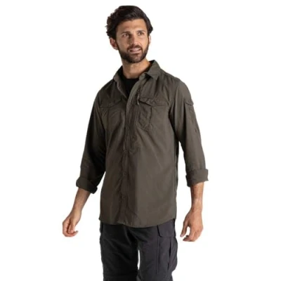 Immagine di Craghoppers NosiLife Adventure III Maglietta a maniche lunghe, Woodland Green J77, L