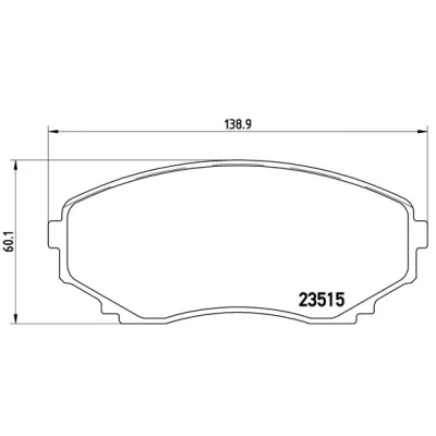 Immagine di BREMBO P 49 028 Kit pastiglie freno con segnalatore acustico usura senza accessori MAZDA: MPV 2