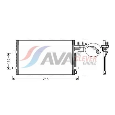 Immagine di PRASCO FDA5367 Condensatore 11,6 Alluminio 620 FORD: Focus 2 Kombi, 2, C Max
