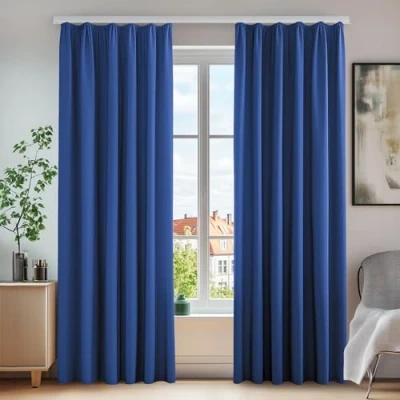 Immagine di Deconovo Tende termiche opache e antirumore, 210 x 140 cm (altezza larghezza), colore blu reale