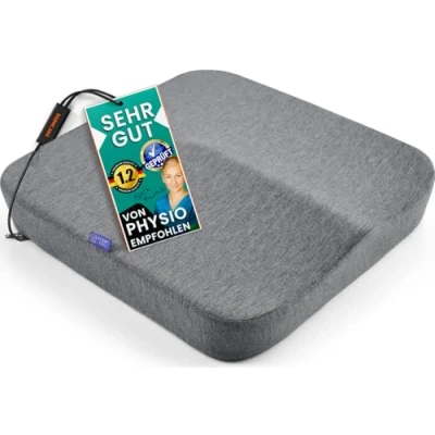 Immagine di DYNMC you Cuscino Memory Foam Sedia Ufficio o a Rotelle Cuscini Sedie Quadrati Supporto e Stabilità Perfetti Tessuto Antiscivolo, Rivestimento Lavabile