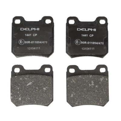 Immagine di DELPHI LP1441 Kit pastiglie freno Non predisposto per contatto segnalazione usura con lamierino anticigolío senza accessori SAAB: 9 3 Cabrio