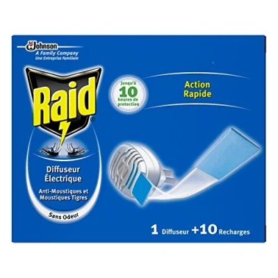 Immagine di Raid Diffusore elettrico in piastrelle, 10 ricariche, zanzare e tigre, inodore, insetticida