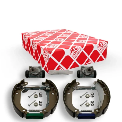Immagine di FEBI BILSTEIN 37231 Kit freno, Freno a tamburo Assale posteriore con cilindretto accessori, materiale di montaggio RENAULT: TWINGO 1