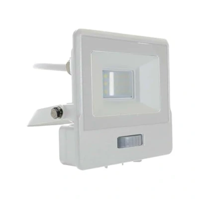 Immagine di V TAC Faro LED da Esterno con Chip Samsung 10W Sensore PIR di Colore Bianco Impermeabile cavo 1 metro, Luce Freddo