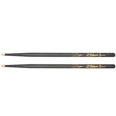 Immagine di Zildjian Z Custom LE Bacchette per batteria 5B, colore nero cromato, punta in legno