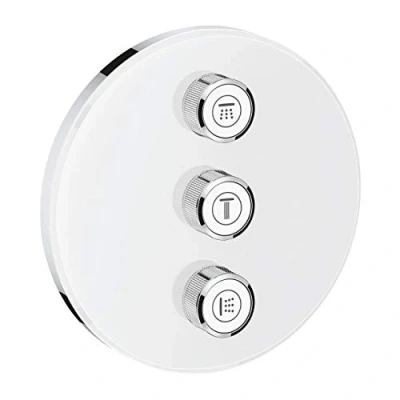 Immagine di Grohe 29152LS0 Parte Esterna per Rubinetto da Incasso Triplo, Bianco, Rotondo
