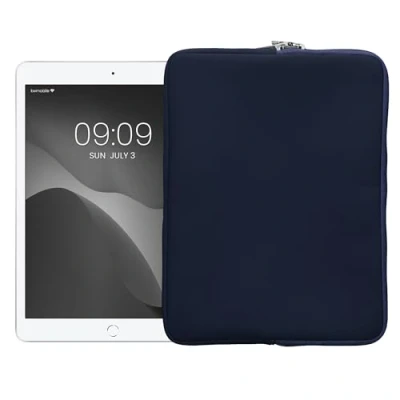 Immagine di kwmobile Cover Tablet Compatibile con 12,4&quot; 12,9&quot; Custodia eReader Universale Copertina Protettiva in Neoprene blu scuro