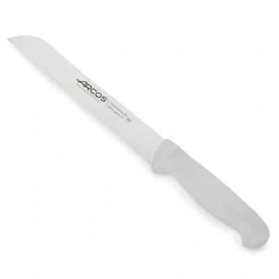 Immagine di Arcos Serie 2900 Coltello Pane Lama Acciaio Inossidabile Nitrum 200 mm Manico Polipropilene Colore Bianco