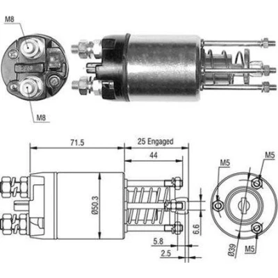 Immagine di MAGNETI MARELLI 940113050460 Elettromagnete, Motore d&#039;avviamento FIAT: Seicento / 600 Hatchback