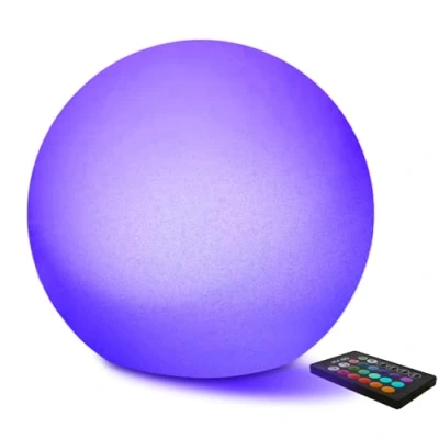 Immagine di MR.GO 30 cm Impermeabile Palla da Giardino LED Luminosa Sfera Lampada per Esterno e Interno, Telecomando, 16 RGB Colori Regolabile Cambiante Colore Partito Casa Decorazione
