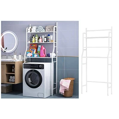 Immagine di TEMPO DI SALDI Scaffale da Bagno, Metallo, Bianco, L