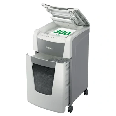 Immagine di Leitz IQ Autofeed Office 300 Distruggi documenti Foglio Microcut 2 x 15 mm P 5 60 l Distrugge anche Graffette, Punti metallici, Carta di credito