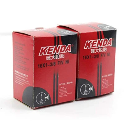 Immagine di KENDA 2 Pezzi Camera d&#039;Aria Pneumatici Interni Tubi 16&quot; 349 1 3/8 per Brompton Bicicletta Presta (F/V)