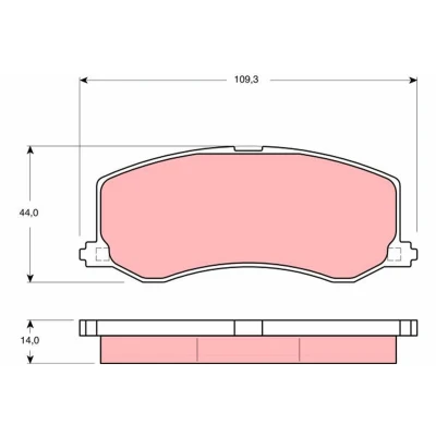 Immagine di TRW GDB3237 Kit pastiglie freno Non predisposto per contatto segnalazione usura SUZUKI: SWIFT 2