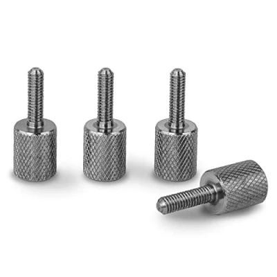 Immagine di PrecisionGeek Viti zigrinate M3 x 12mm Acciaio Inossidabile 4 pz presa chiave esagonale