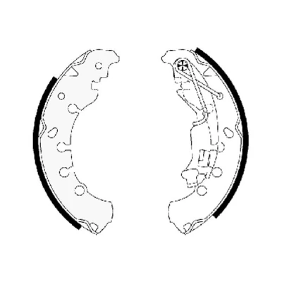 Immagine di TEXTAR 91065300 Ganasce freno 203,2 38 con leva a mano FIAT: Grande Punto Hatchback, Idea, II LANCIA: Musa, Ypsilon III