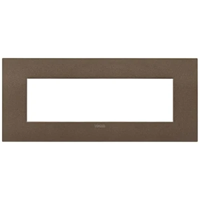 Immagine di Vimar 19957.24 Placca Arké fit 7 moduli, metallo, bronzo matt