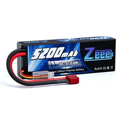 Immagine di Zeee 2S Lipo Batteria 7,4V 100C 5200mAh RC Hardcase con Connectore Deans T Spina per Evader BX Veicolo Auto LKW Truggy Nave Modells Hobby