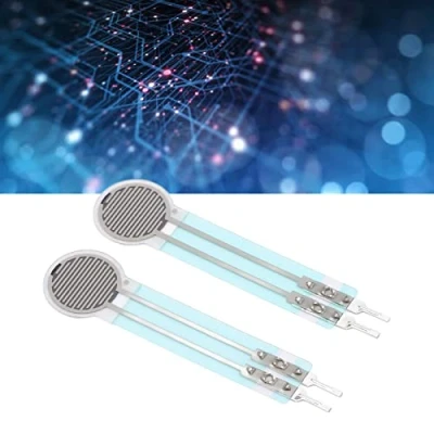 Immagine di Sensore di Pressione a Film Sottile, 2 Pezzi 20g 3kg/0.71oz 6.61lb Resistenza Sensibile Alla Forza Ad Alta Precisione, RP C10 LT 0.4mm / 0.02in Tattile Flessibile Piegatura
